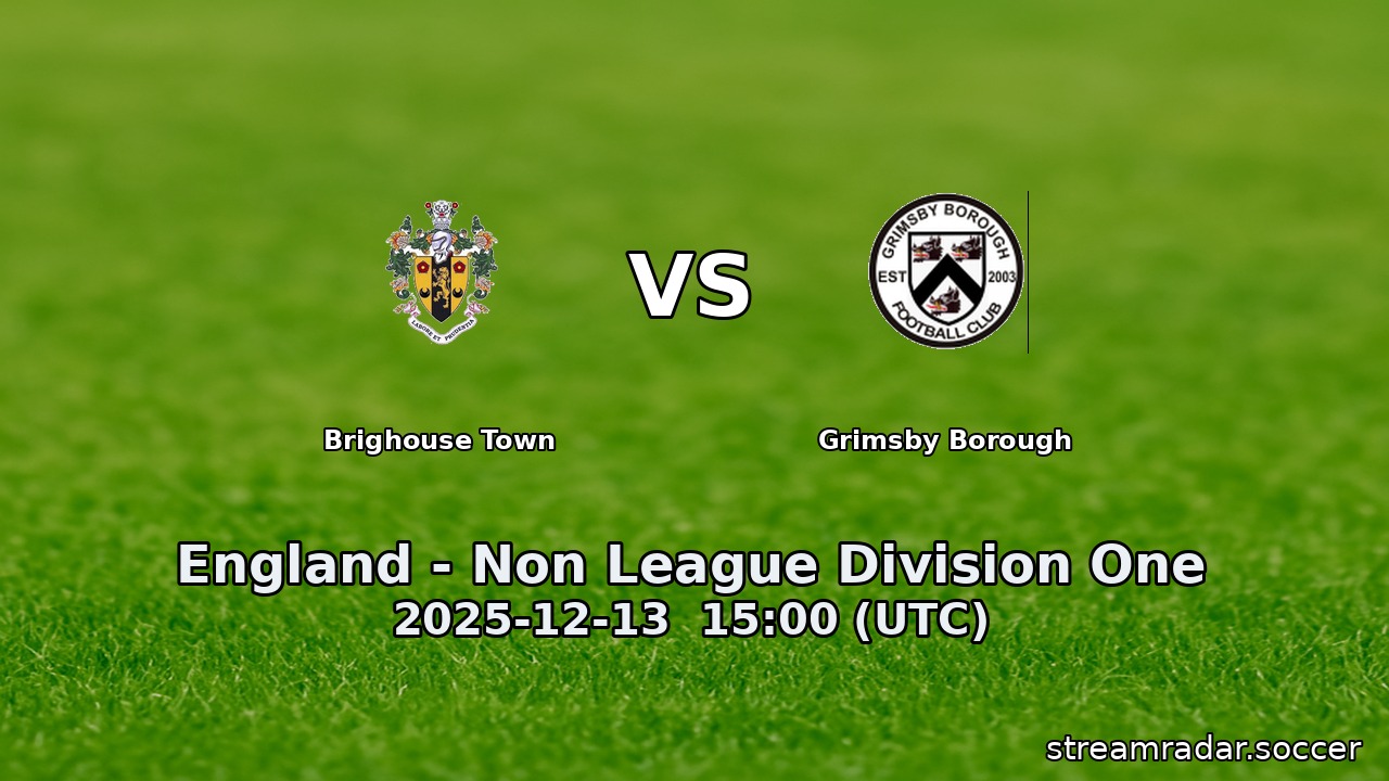 Brighouse Town vs Grimsby Borough