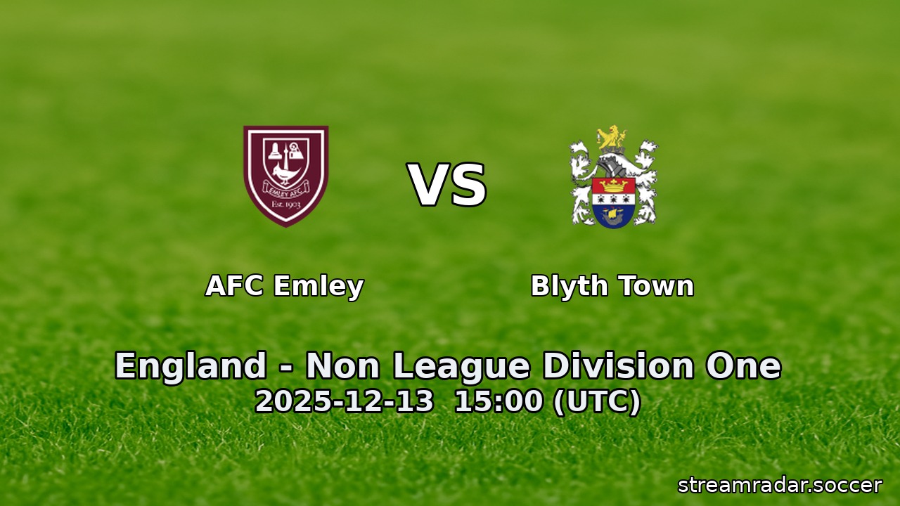 AFC Emley vs Blyth Town