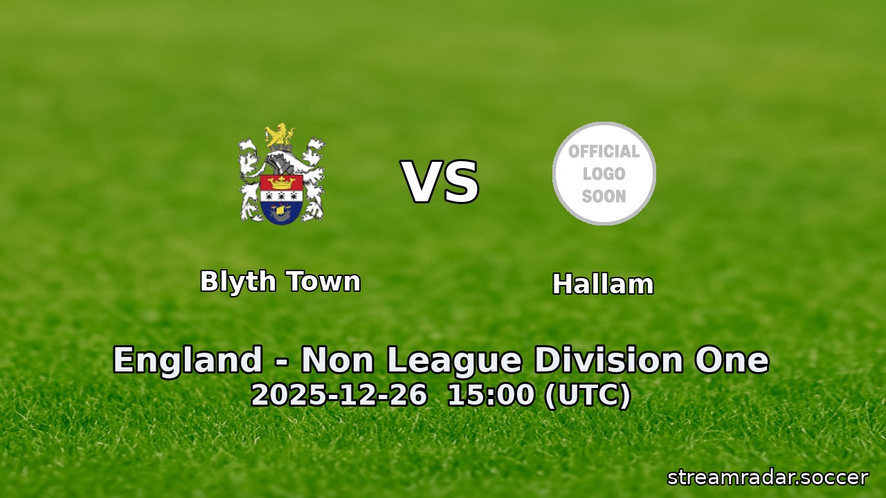 Blyth Town vs Hallam