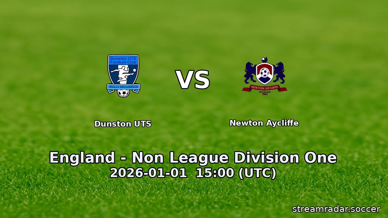 Dunston UTS vs Newton Aycliffe