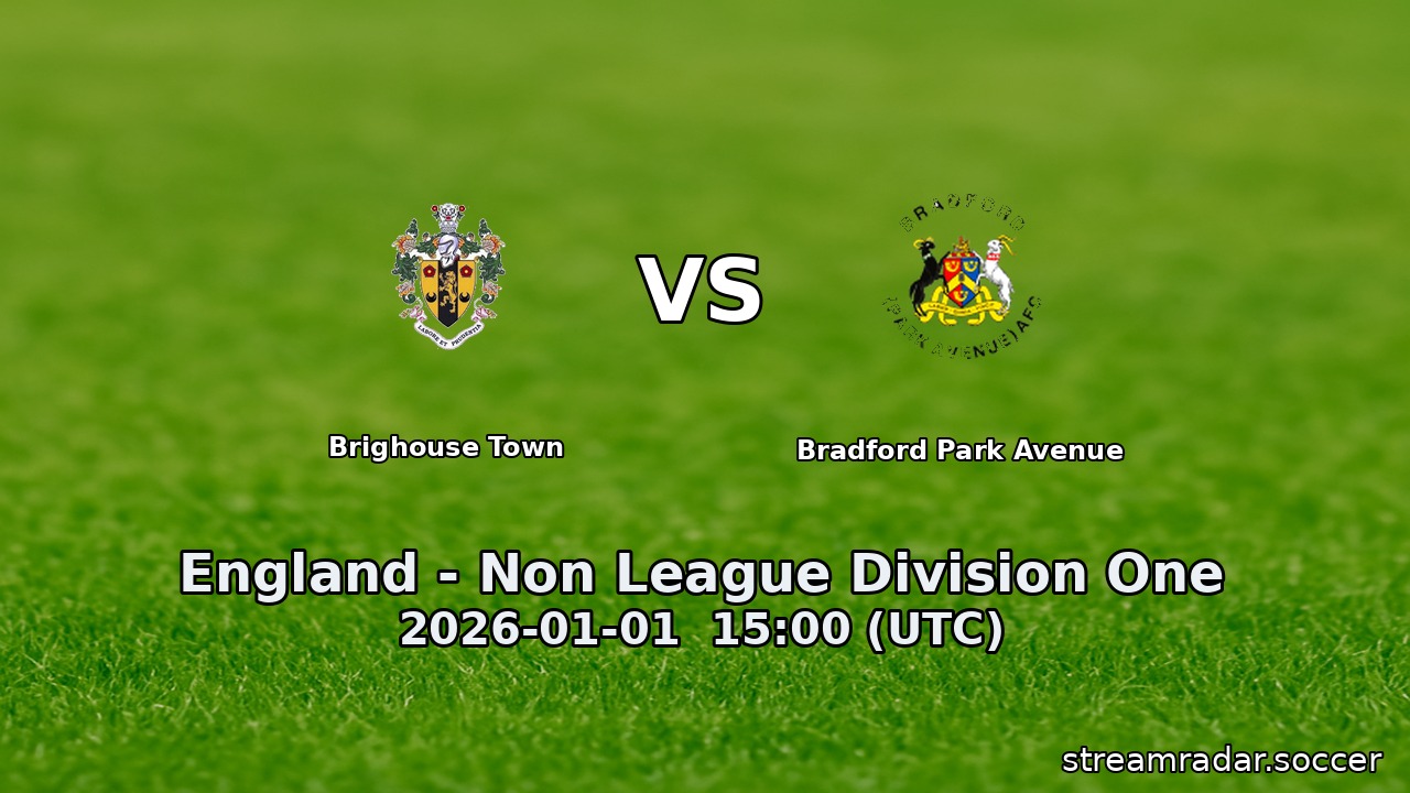 Brighouse Town vs Bradford Park Avenue