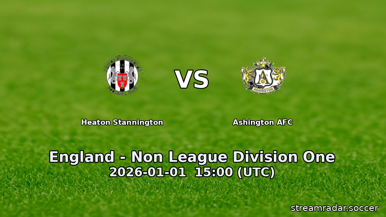 Heaton Stannington vs Ashington AFC