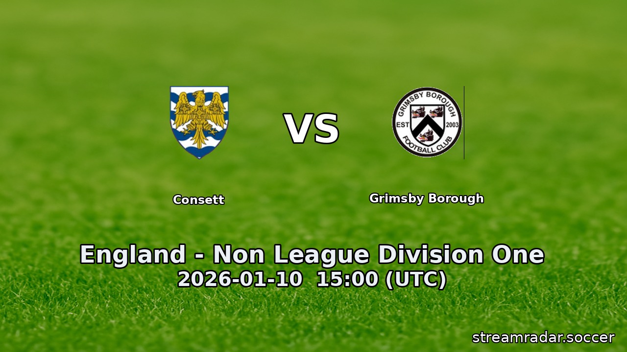 Consett vs Grimsby Borough