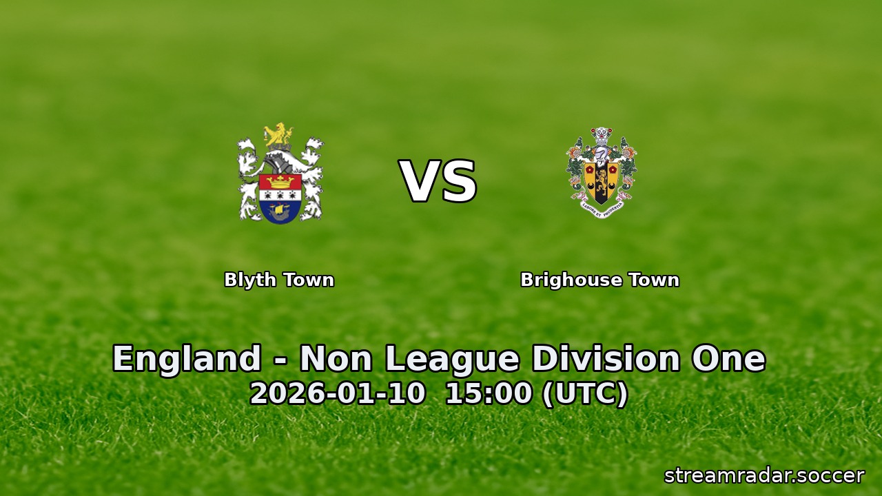 Blyth Town vs Brighouse Town