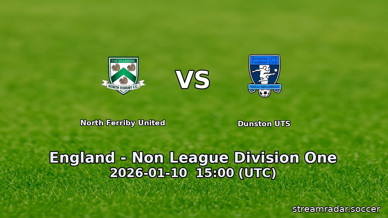 North Ferriby United vs Dunston UTS