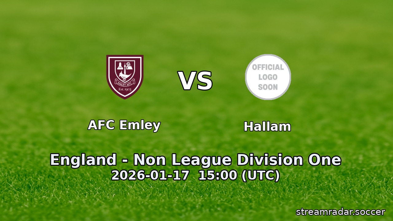 AFC Emley vs Hallam