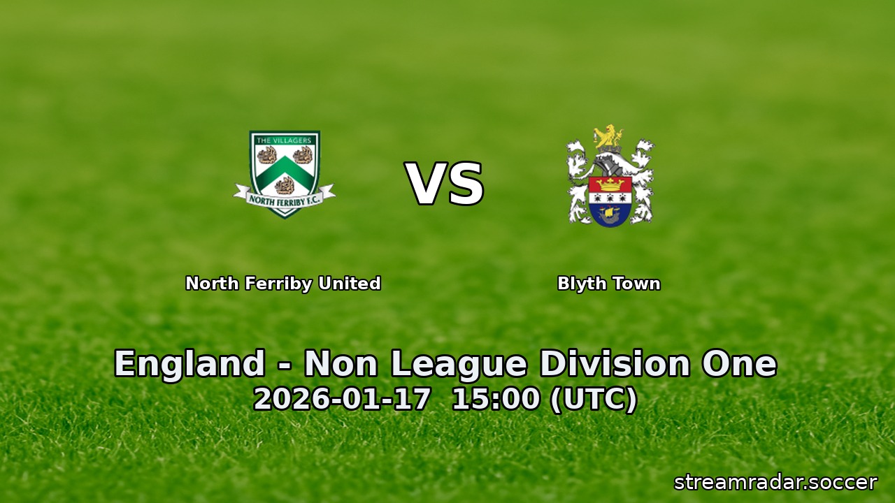 North Ferriby United vs Blyth Town