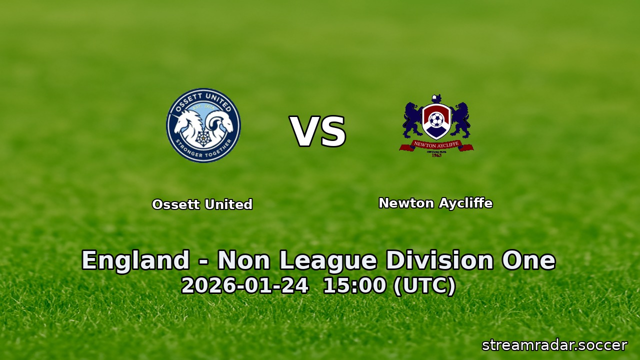 Ossett United vs Newton Aycliffe