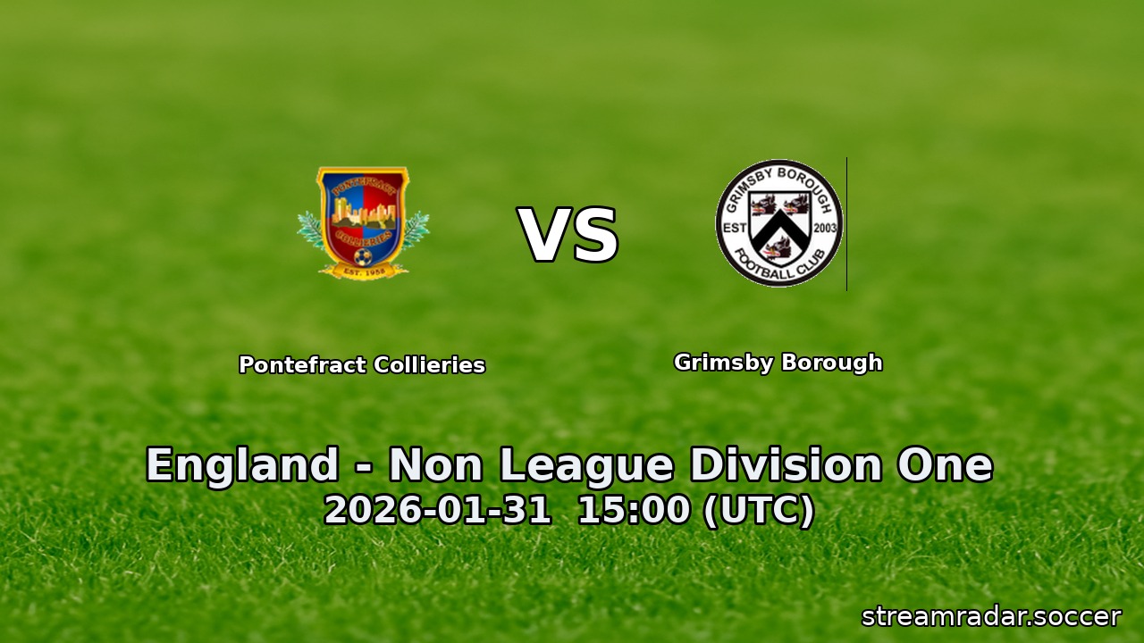 Pontefract Collieries vs Grimsby Borough