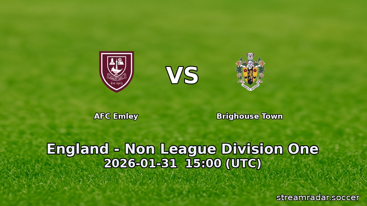 AFC Emley vs Brighouse Town