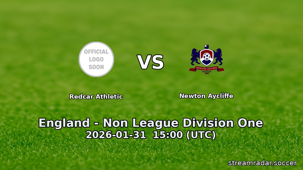 Redcar Athletic vs Newton Aycliffe