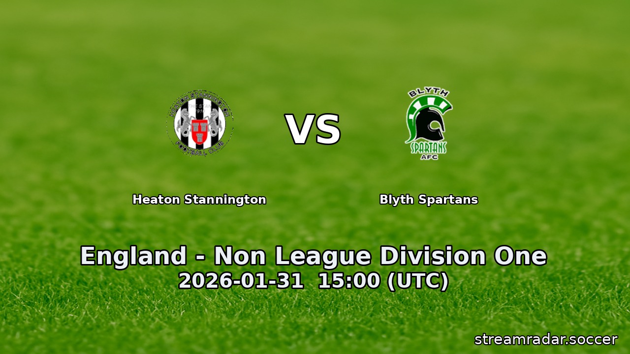 Heaton Stannington vs Blyth Spartans