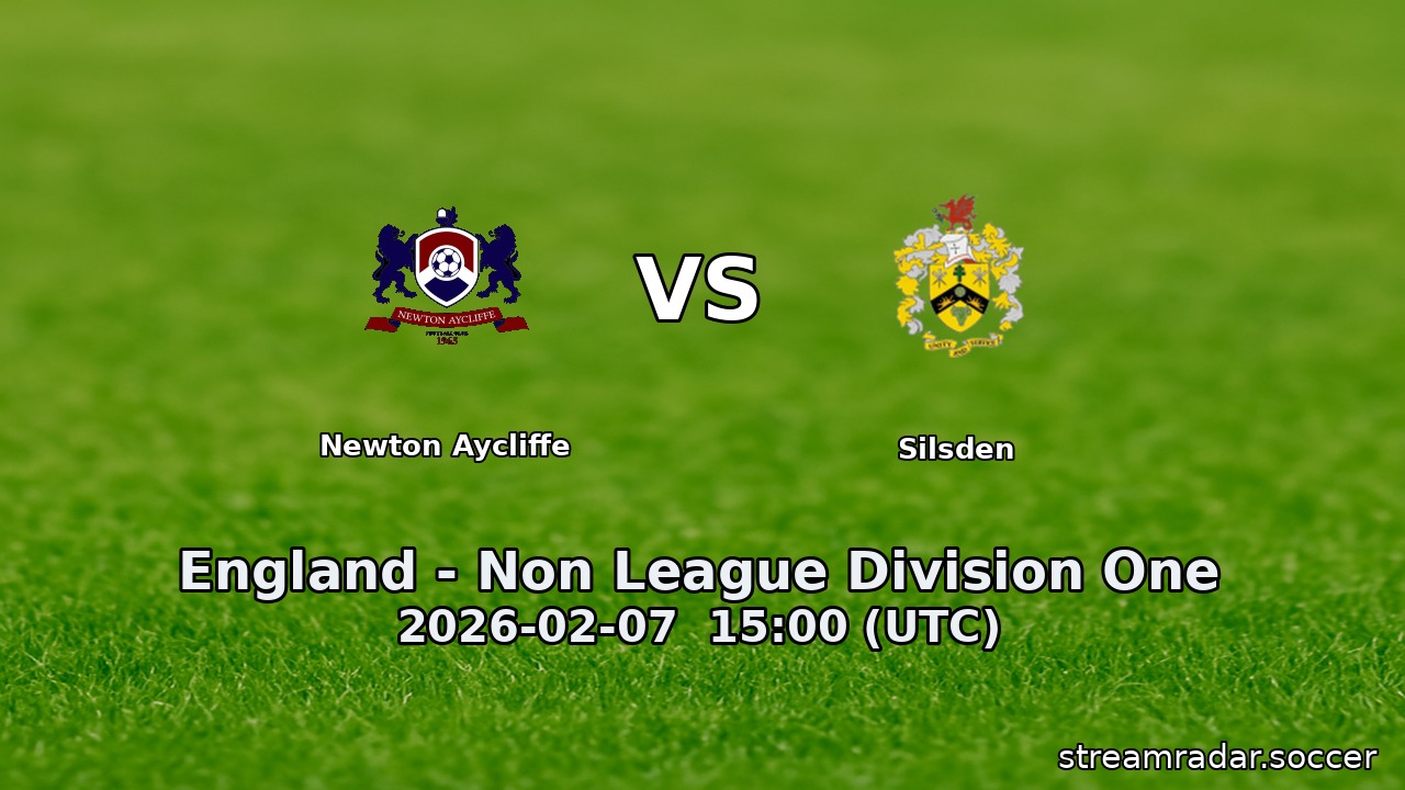 Newton Aycliffe vs Silsden