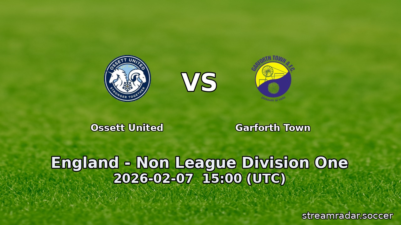 Ossett United vs Garforth Town