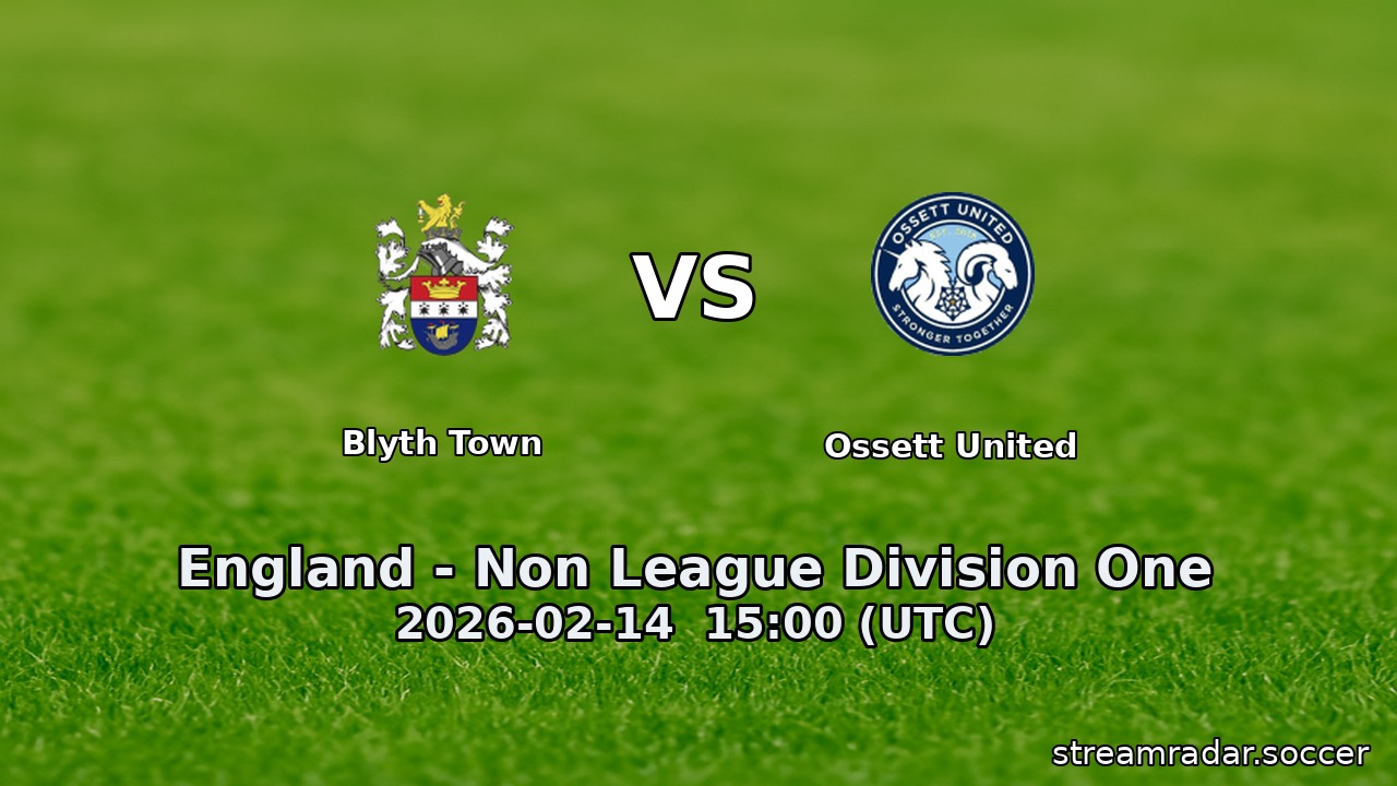 Blyth Town vs Ossett United