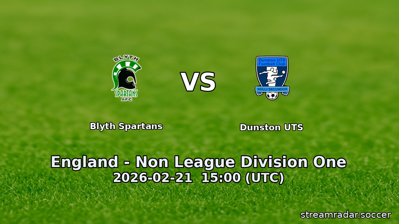 Blyth Spartans vs Dunston UTS