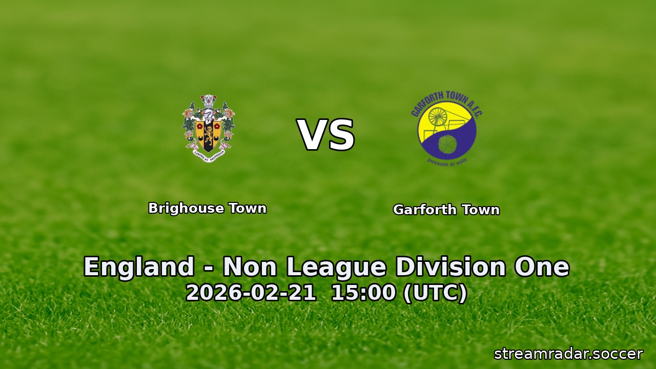 Brighouse Town vs Garforth Town