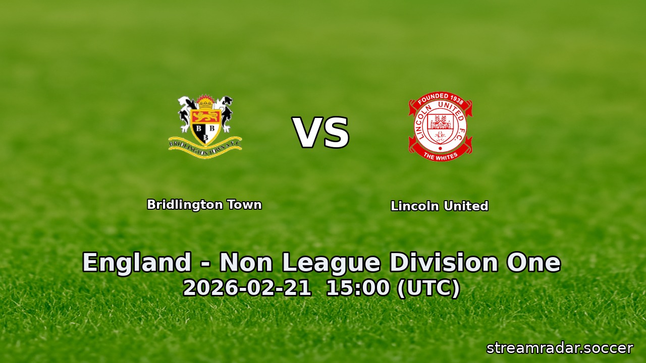 Bridlington Town vs Lincoln United