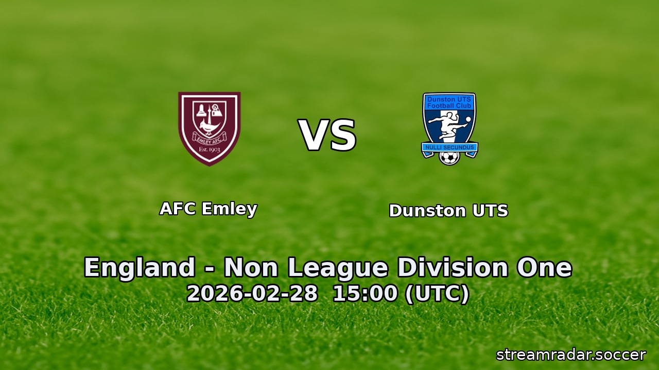 AFC Emley vs Dunston UTS