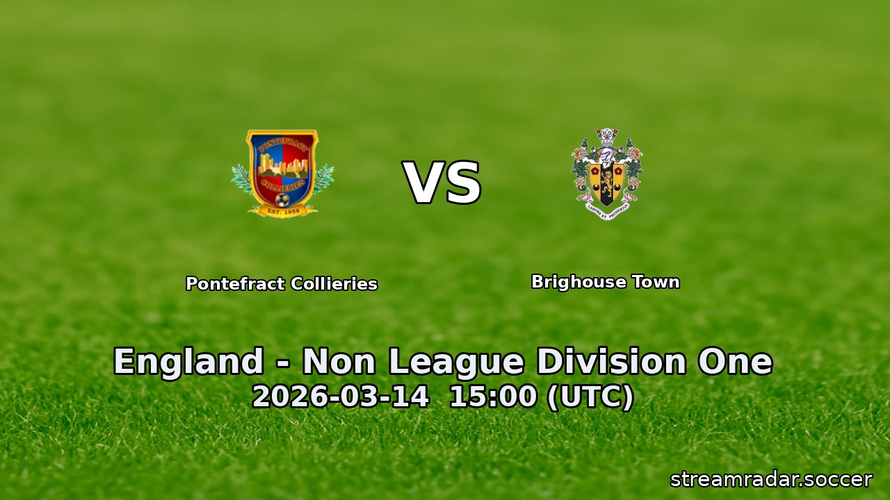 Pontefract Collieries vs Brighouse Town