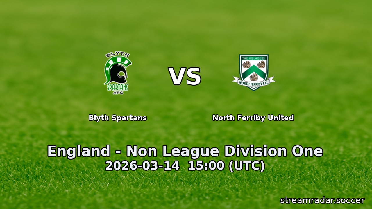 Blyth Spartans vs North Ferriby United