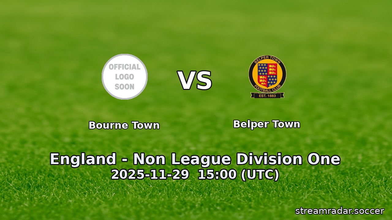 Bourne Town vs Belper Town