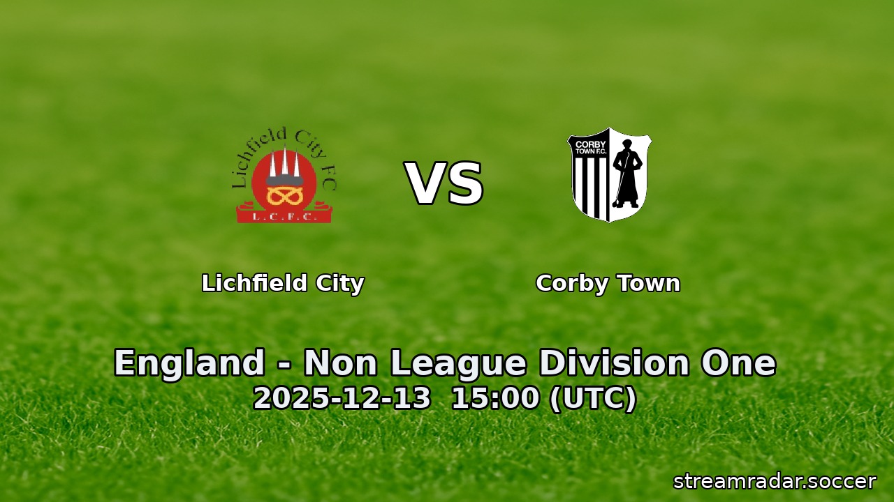 Lichfield City vs Corby Town