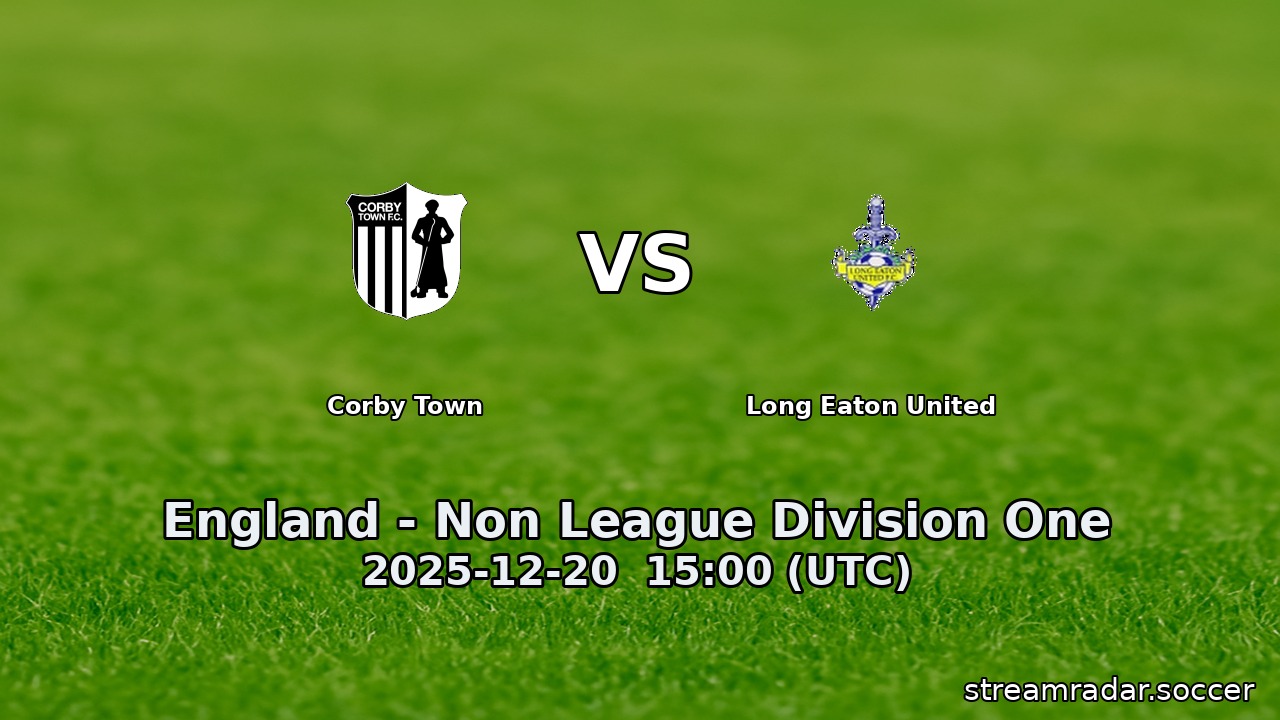 Corby Town vs Long Eaton United