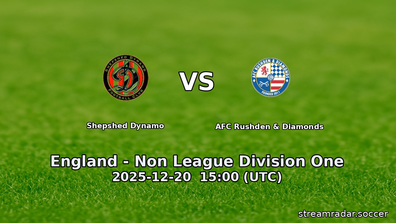 Shepshed Dynamo vs AFC Rushden & Diamonds