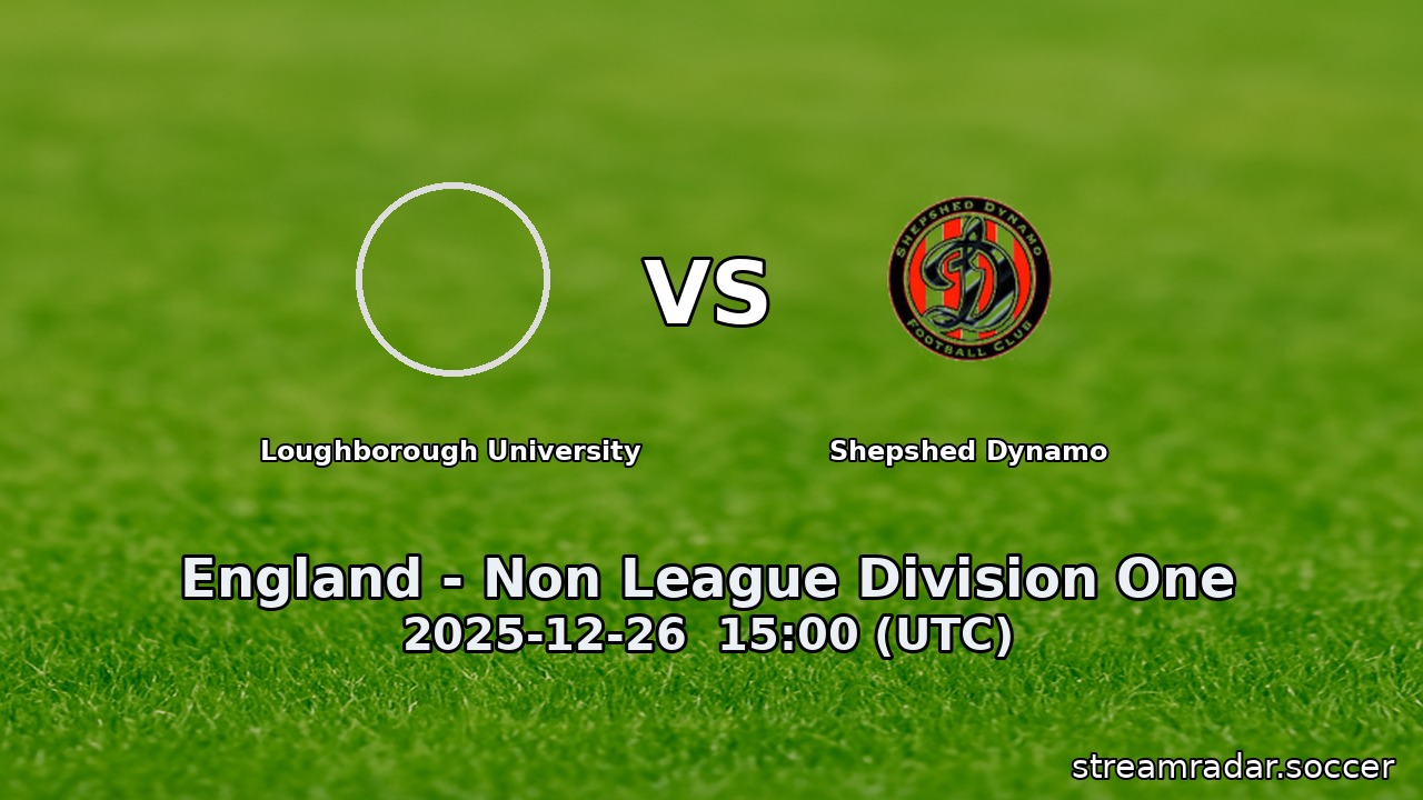 Loughborough University vs Shepshed Dynamo