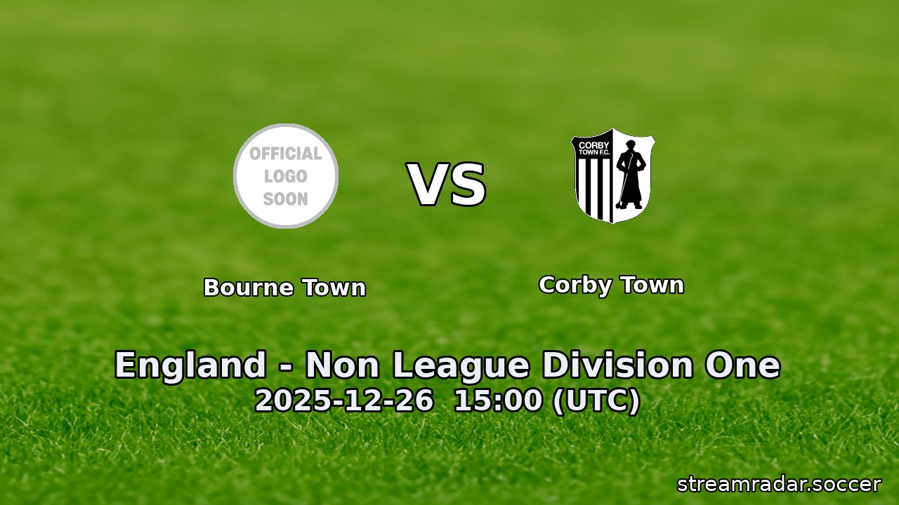 Bourne Town vs Corby Town
