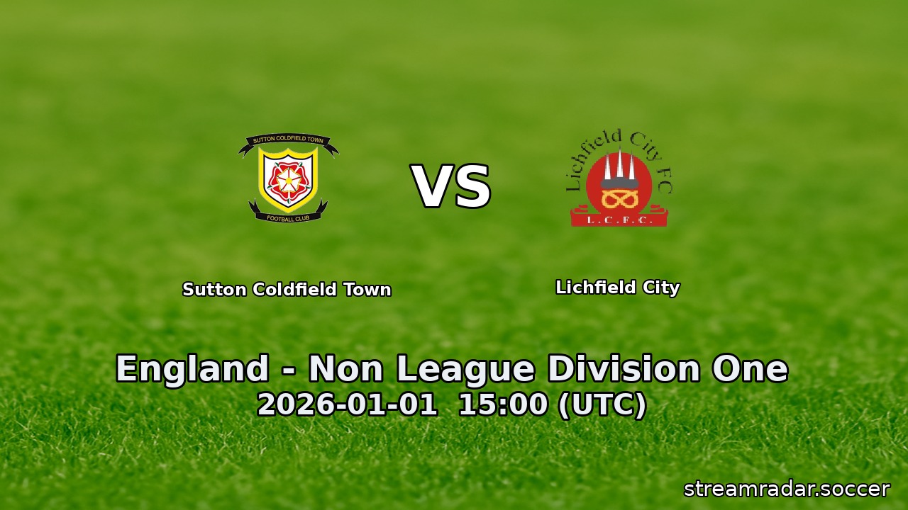 Sutton Coldfield Town vs Lichfield City