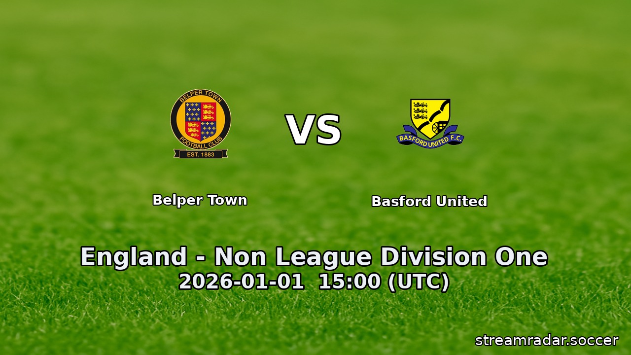Belper Town vs Basford United