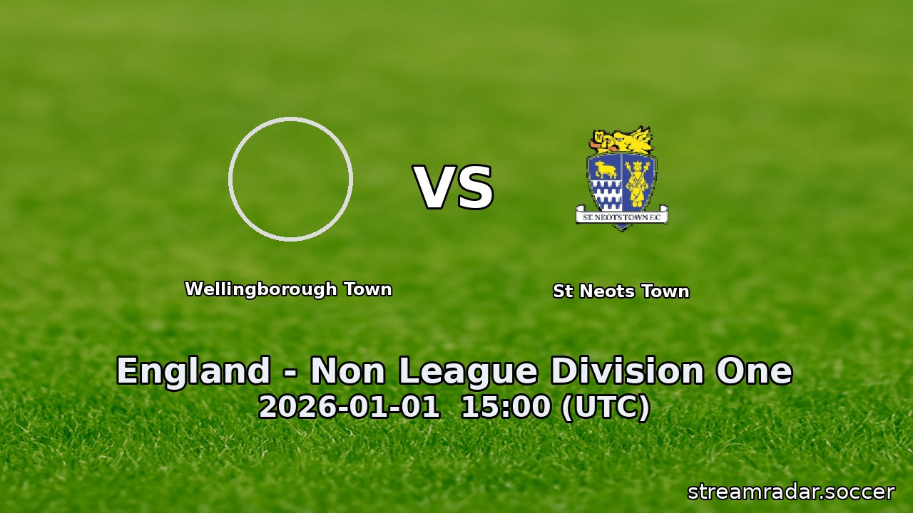 Wellingborough Town vs St Neots Town