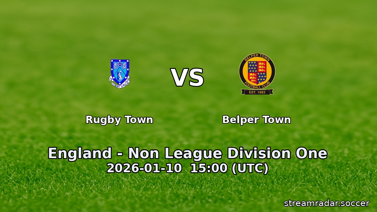 Rugby Town vs Belper Town