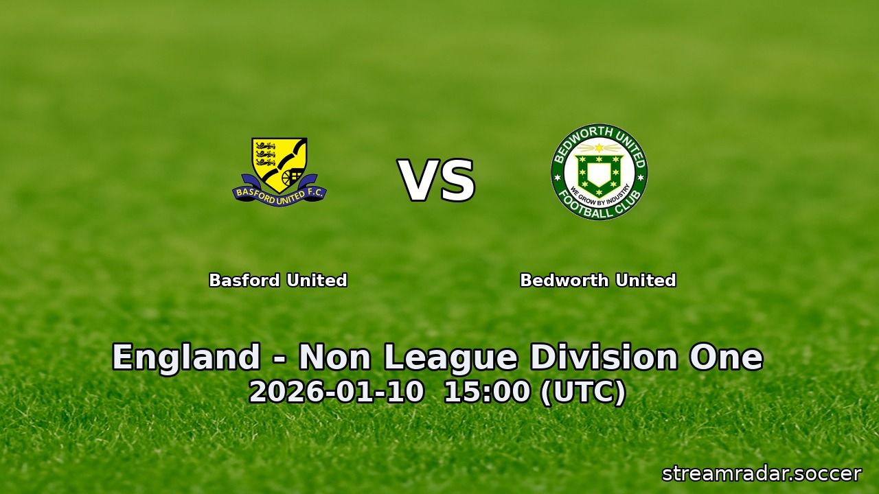 Basford United vs Bedworth United