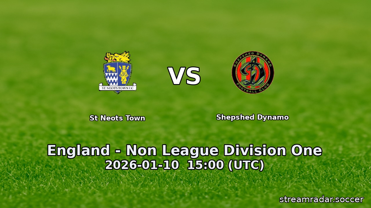 St Neots Town vs Shepshed Dynamo