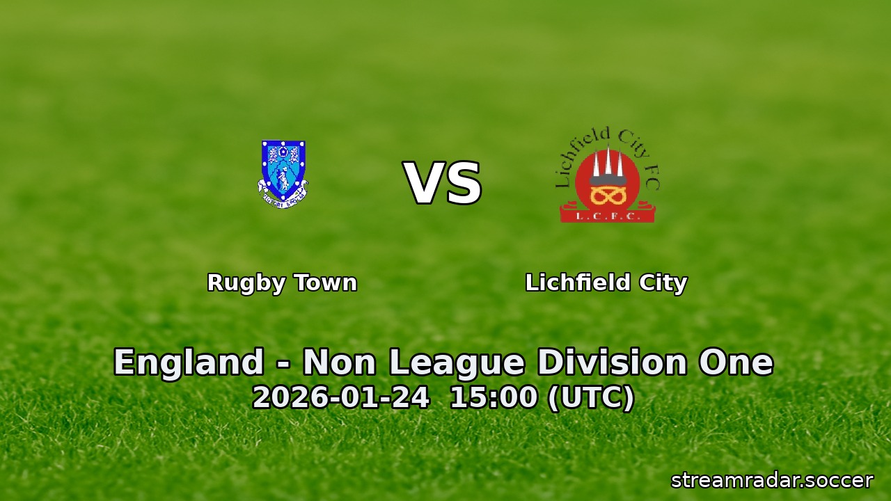 Rugby Town vs Lichfield City