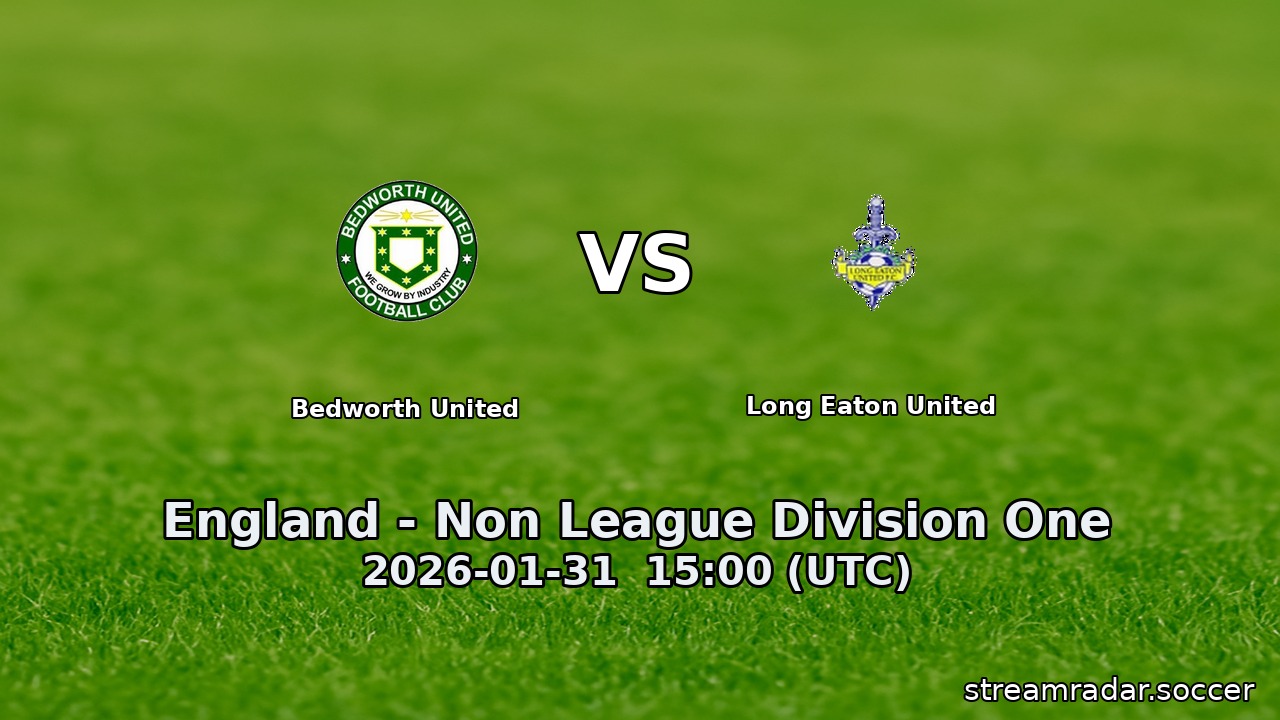 Bedworth United vs Long Eaton United
