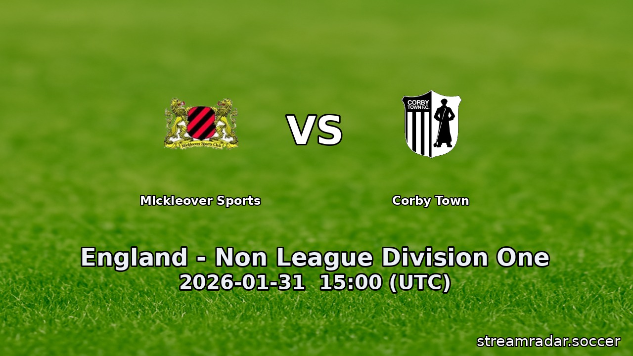Mickleover Sports vs Corby Town
