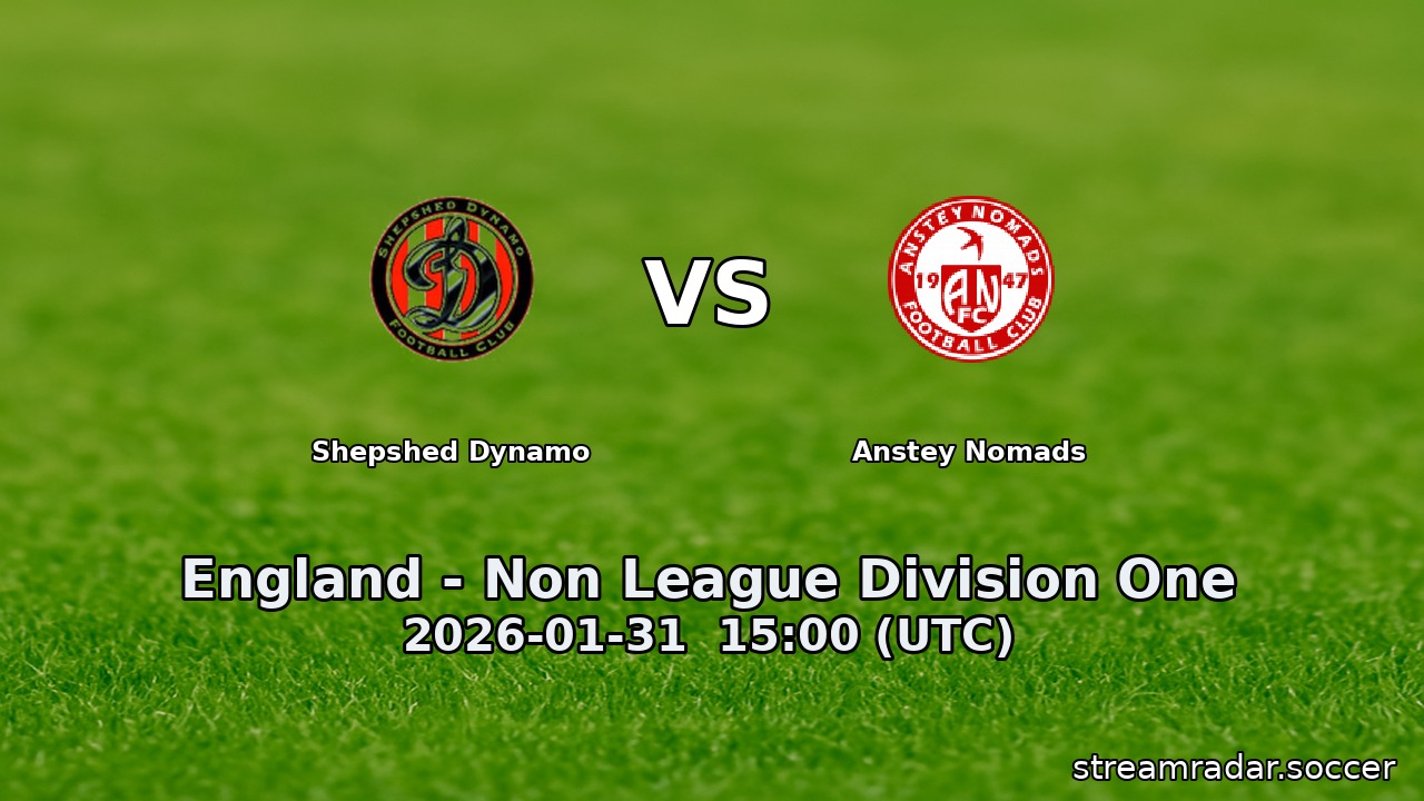 Shepshed Dynamo vs Anstey Nomads