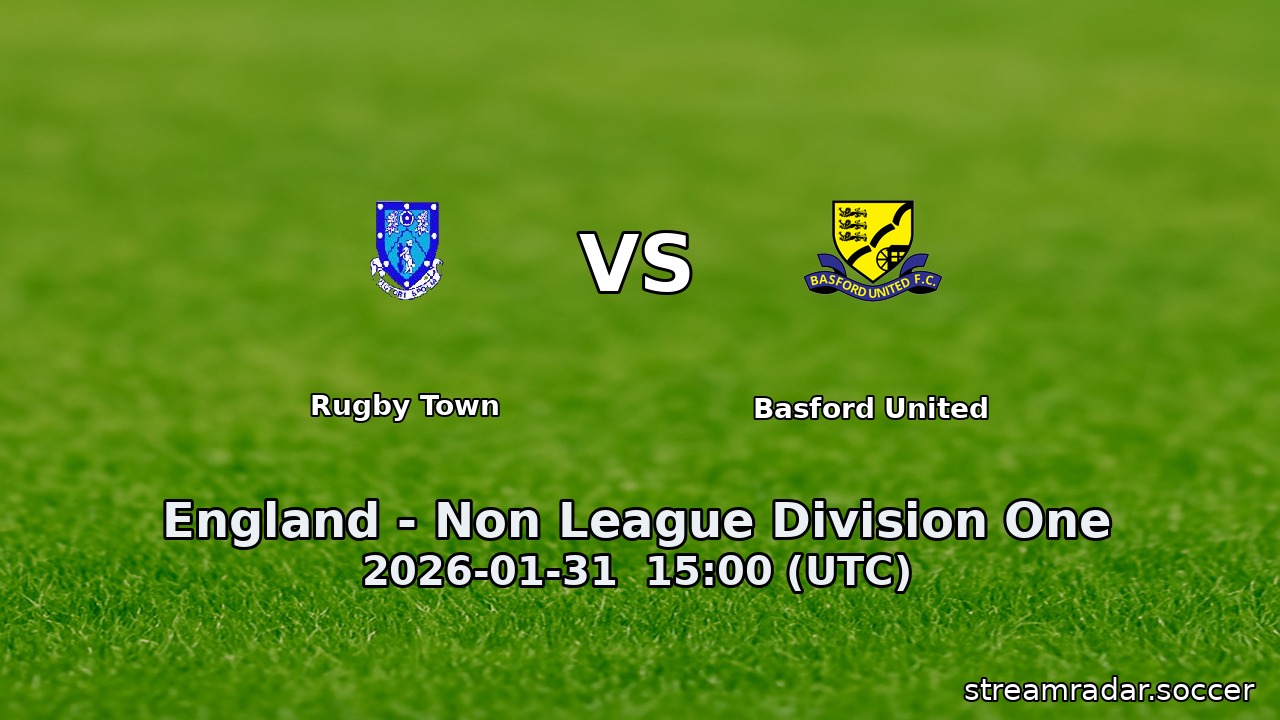 Rugby Town vs Basford United