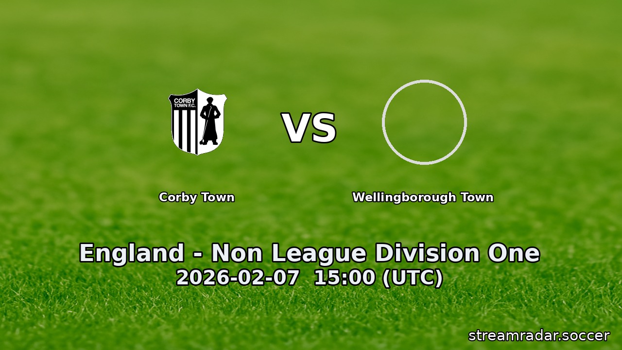 Corby Town vs Wellingborough Town