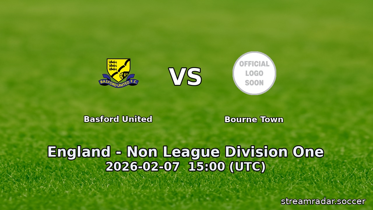 Basford United vs Bourne Town