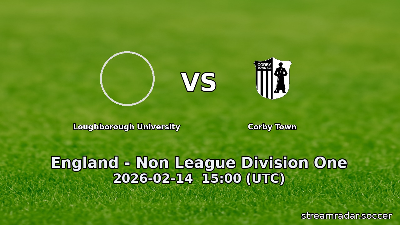 Loughborough University vs Corby Town