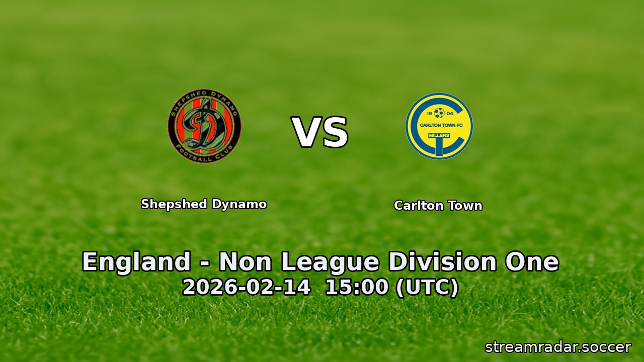 Shepshed Dynamo vs Carlton Town