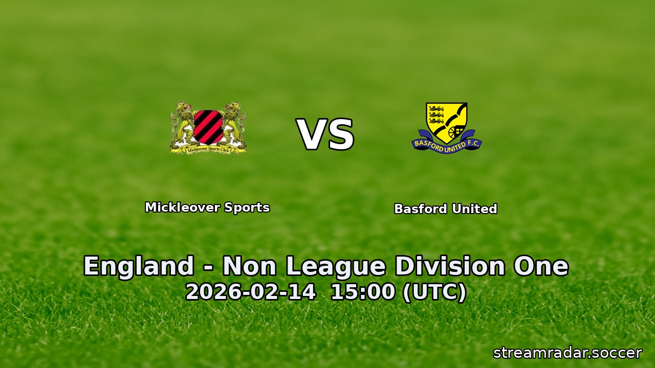 Mickleover Sports vs Basford United