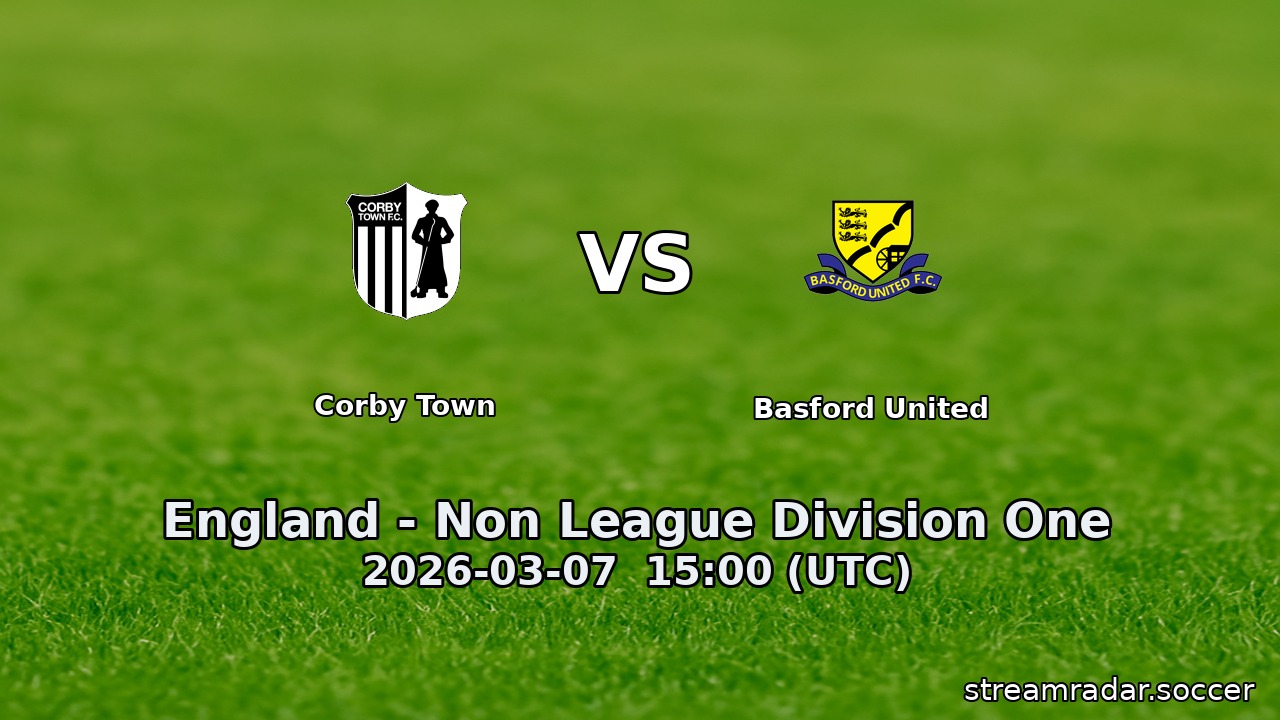 Corby Town vs Basford United