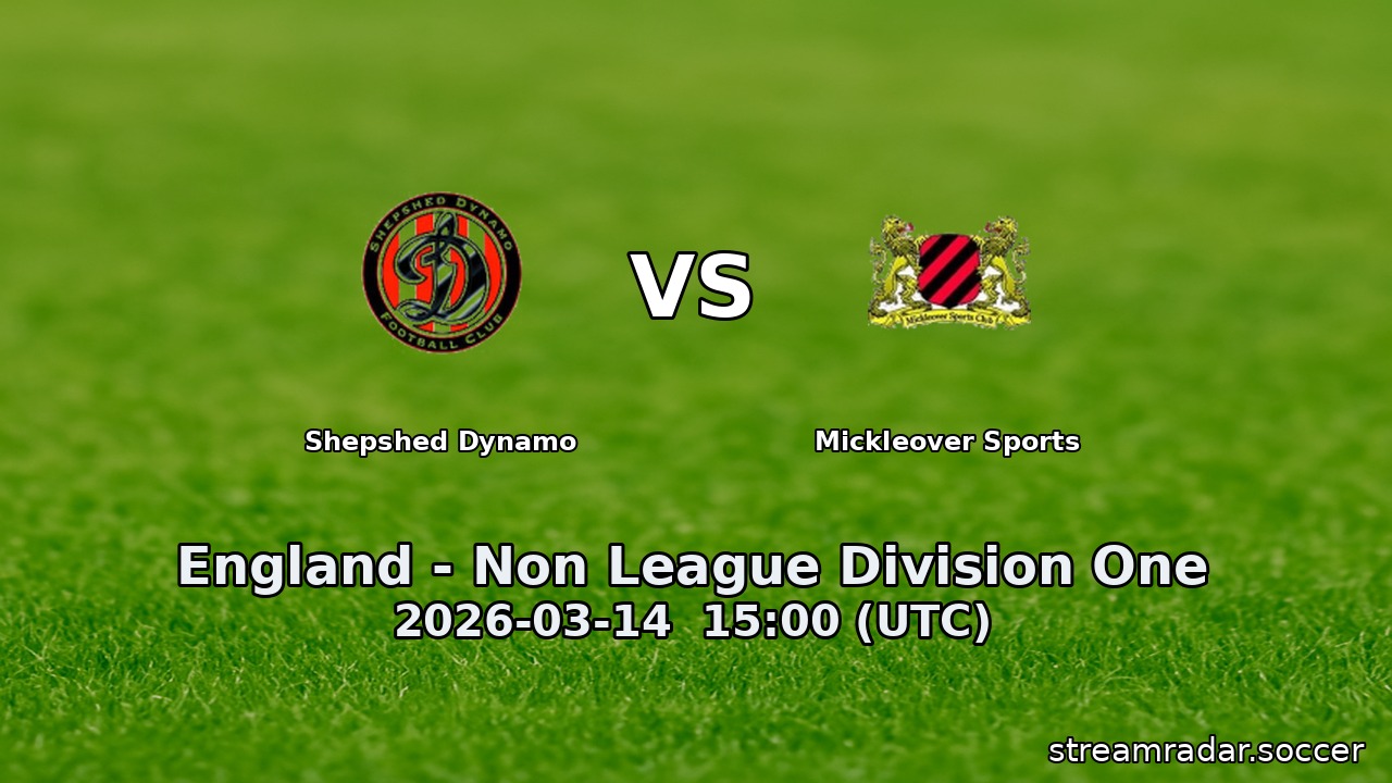 Shepshed Dynamo vs Mickleover Sports