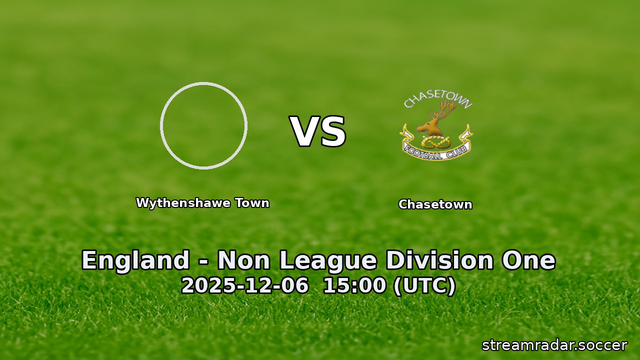 Wythenshawe Town vs Chasetown